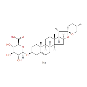 薯蕷皂苷元-3-O-Β-D-葡萄糖醛酸鈉,Diosgenin-3-O-β-D-sodium Glucuronide