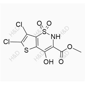 氯諾昔康雜質(zhì)42,methyl 6,7-dichloro-4-hydroxy-2H-thieno[2,3-e][1,2]thiazine-3-carboxylate 1,1-dioxide