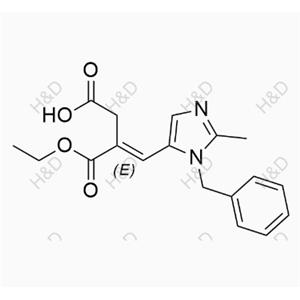 替戈拉生雜質(zhì)2,(E)-4-(1-benzyl-2-methyl-1H-imidazol-5-yl)-3-(ethoxycarbonyl)but-3-enoic acid