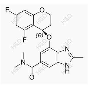 （R）-替戈拉生,(R)-4-((5,7-difluorochroman-4-yl)oxy)-N,N,2-trimethyl-1H-benzo[d]imidazole-6-carboxamide