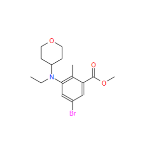 5-溴-3-(乙基(四氫-2H-吡喃-4-基)氨基)-2-甲基苯甲酸甲酯