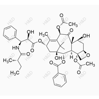 紫杉醇EP雜質(zhì)R,(2aR,4S,4aS,6R,9S,11S,12S,12aR,12bS)-12-(benzoyloxy)-4,11-dihydroxy-9-(((2R,3S)-2-hydroxy-3-((S)-2-methylbutanamido)-3-phenylpropanoyl)oxy)-4a,8,13,13-tetramethyl-5-oxo-2a,3,4,4a,5,6,9,10,11,12,12a,12b-dodecahydro-1H-7,11-methanocyclodeca[3,4]benzo[1,2-b]