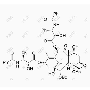 紫杉醇EP雜質(zhì)I,(2R,2'R,3S,3'S)-(2aR,4S,4aS,6R,9S,11S,12S,12aR,12bS)-12b-acetoxy-12-(benzoyloxy)-4,11-dihydroxy-4a,8,13,13-tetramethyl-5-oxo-2a,3,4,4a,5,6,9,10,11,12,12a,12b-dodecahydro-1H-7,11-methanocyclodeca[3,4]benzo[1,2-b]oxete-6,9-diyl bis(3-benzamido-2-hydroxy-3-phenylpropanoate)