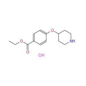 4-(哌啶-4-基氧基)苯甲酸乙酯鹽酸鹽,Benzoic acid, 4-(4-piperidinyloxy)-, ethyl ester, hydrochloride