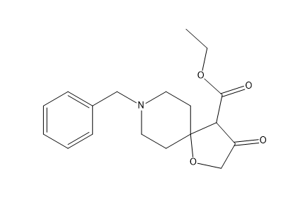 8-芐基-3-氧代-1-氧雜-8-氮雜[4.5]葵烷-4-羧酸乙酯,ethyl 8-benzyl-3-oxo-1-oxa-8-azaspiro[4.5]decane-4-carboxylate