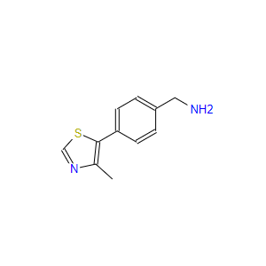 4-(4-甲基噻唑-5-基)芐胺,4-(4-Methyl-5-thiazolyl)benzenemethanamine