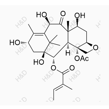 紫杉醇雜質(zhì)24,(E)-(2aR,4S,4aS,6R,9S,11S,12S,12aR,12bS)-12b-acetoxy-4,6,9,11-tetrahydroxy-4a,8,13,13-tetramethyl-5-oxo-2a,3,4,4a,5,6,9,10,11,12,12a,12b-dodecahydro-1H-7,11-methanocyclodeca[3,4]benzo[1,2-b]oxet-12-yl 2-methylbut-2-enoate