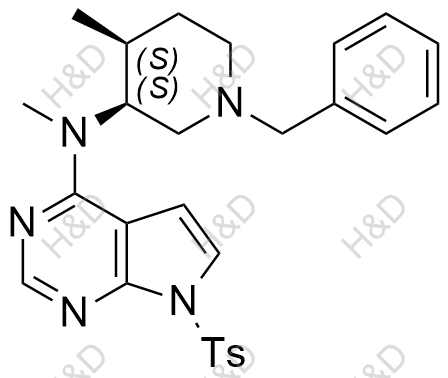 托法替尼雜質(zhì)15,N-((3S,4S)-1-benzyl-4-methylpiperidin-3-yl)-N-methyl-7-tosyl-7H-pyrrolo[2,3-d]pyrimidin-4-amine