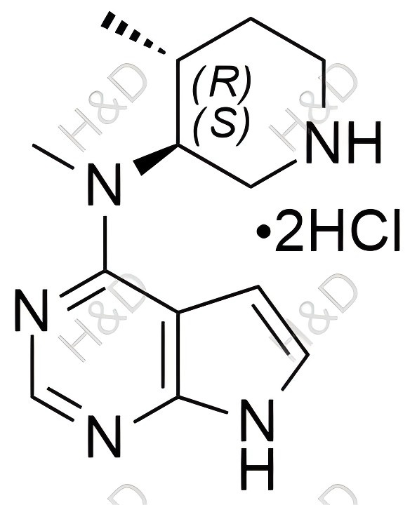 托法替尼雜質(zhì)23,N-methyl-N-((3S,4R)-4-methylpiperidin-3-yl)-7H-pyrrolo[2,3-d]pyrimidin-4-amine hydrochloride