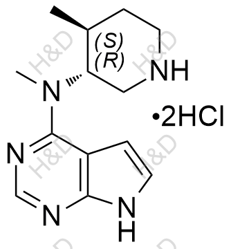 托法替尼雜質(zhì)24,N-methyl-N-((3R,4S)-4-methylpiperidin-3-yl)-7H-pyrrolo[2,3-d]pyrimidin-4-amine hydrochloride