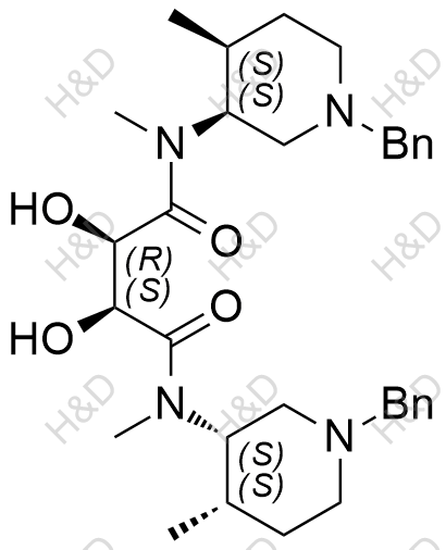 托法替尼雜質(zhì)67,(2R,3S)-N1,N4-bis((3S,4S)-1-benzyl-4-methylpiperidin-3-yl)-2,3-dihydroxy-N1,N4-dimethylsuccinamide