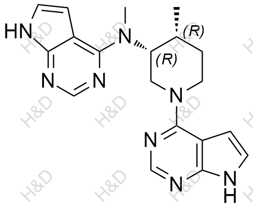 托法替尼雜質(zhì)98,N-methyl-N-((3R,4R)-4-methyl-1-(7H-pyrrolo[2,3-d]pyrimidin-4-yl)piperidin-3-yl)-7H-pyrrolo[2,3-d]pyrimidin-4-amine