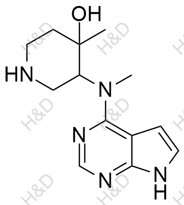 托法替尼雜質(zhì)114,4-methyl-3-(methyl(7H-pyrrolo[2,3-d]pyrimidin-4-yl)amino)piperidin-4-ol