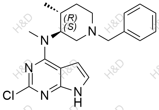 托法替尼雜質(zhì)117,N-((3S,4R)-1-benzyl-4-methylpiperidin-3-yl)-2-chloro-N-methyl-7H-pyrrolo[2,3-d]pyrimidin-4-amine