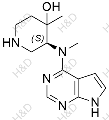 托法替尼雜質(zhì)132,(3S)-4-methyl-3-(methyl(7H-pyrrolo[2,3-d]pyrimidin-4-yl)amino)piperidin-4-ol