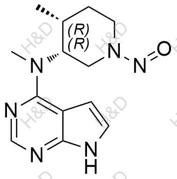 托法替尼雜質(zhì)144,N-methyl-N-((3R,4R)-4-methyl-1-nitrosopiperidin-3-yl)-7H-pyrrolo[2,3-d]pyrimidin-4-amine