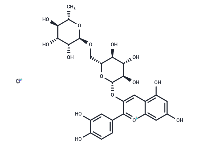 花青素鼠李葡糖苷,Keracyanin chloride