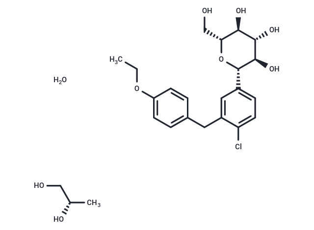 達(dá)格列凈 (2S)-1,2-丙二醇水合物,Dapagliflozin ((2S)-1,2-propanediol, hydrate)