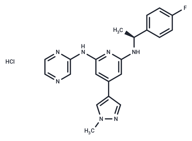 化合物 Ilginatinib hydrochloride,Ilginatinib hydrochloride