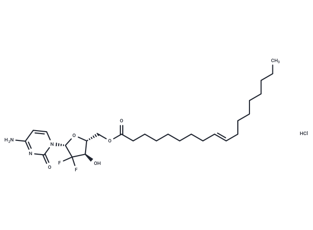 化合物 Gemcitabine elaidate hydrochloride,Gemcitabine elaidate hydrochloride