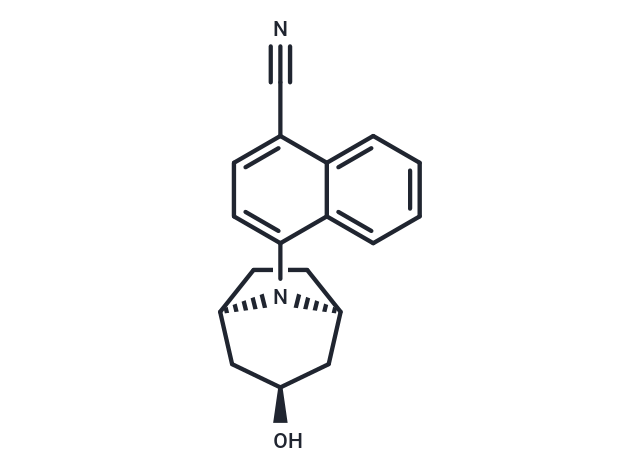 4-(3-內(nèi)型-羥基-8-氮雜雙環(huán)[3.2.1]辛烷-8-基)萘-1-甲腈,AC-262536