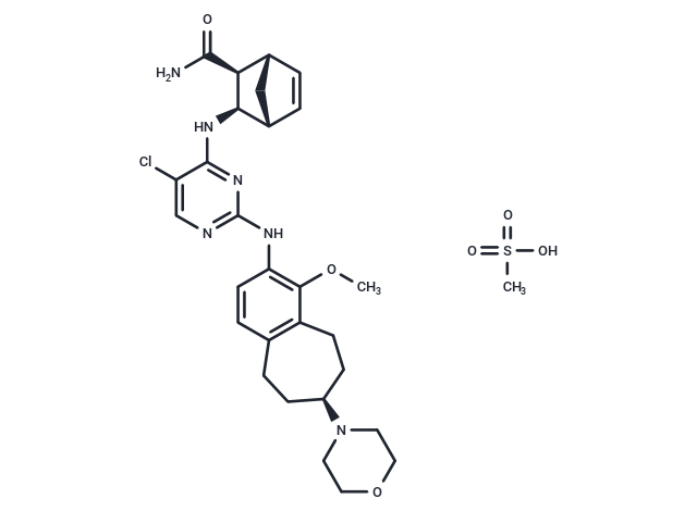 化合物 CEP-28122 mesylate salt,CEP-28122 mesylate salt (1022958-60-6 free base)