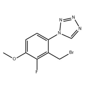 1-(2-(bromomethyl)-3-fluoro-4-methoxyphenyl)-1H-tetrazole