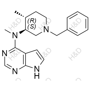 N-((3S,4R)-1-benzyl-4-methylpiperidin-3-yl)-N-methyl-7H-pyrrolo[2,3-d]pyrimidin-4-amine	托法替尼杂质21