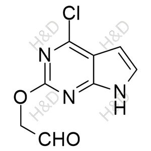 2-((4-chloro-7H-pyrrolo[2,3-d]pyrimidin-2-yl)oxy)acetaldehyde	托法替尼杂质78