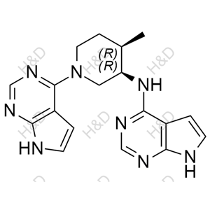 N-((3R,4R)-4-methyl-1-(7H-pyrrolo[2,3-d]pyrimidin-4-yl)piperidin-3-yl)-7H-pyrrolo[2,3-d]pyrimidin-4-amine	托法替尼杂质107