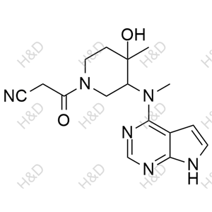 托法替尼雜質(zhì)115,3-(4-hydroxy-4-methyl-3-(methyl(7H-pyrrolo[2,3-d]pyrimidin-4-yl)amino)piperidin-1-yl)-3-oxopropanenitrile