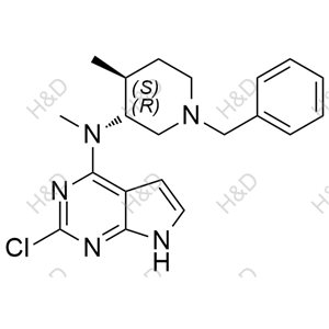 N-((3R,4S)-1-benzyl-4-methylpiperidin-3-yl)-2-chloro-N-methyl-7H-pyrrolo[2,3-d]pyrimidin-4-amine	托法替尼杂质118