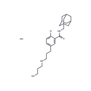 化合物 AZD9056 hydrochloride,AZD9056 hydrochloride