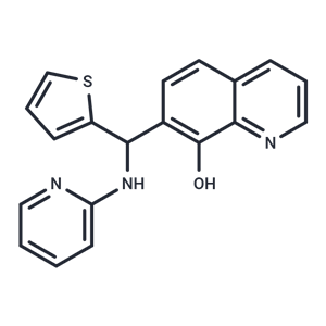 7-[(2-吡啶基氨基)-2-噻吩基甲基]-8-喹啉醇|T16028|TargetMol