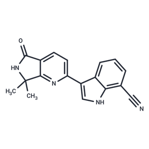 化合物 T9752,3-(7,7-dimethyl-5-oxo-6,7-dihydro-5H-pyrrolo[3,4-b]pyridin-2-yl)-1H-indole-7-carbonitrile