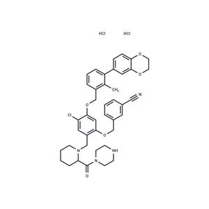 化合物T40111L,BMS-1166-N-piperidine-CO-N-piperazine dihydrochloride