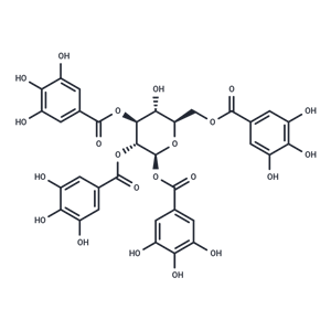 1,2,3,6-四-O-沒(méi)食子酰-Β-D-葡萄糖|TN1160|TargetMol