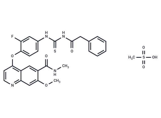 Pamufetinib 甲磺酸鹽,Pamufetinib mesylate