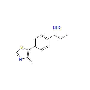 1-(4-(4-methylthiazol-5-yl)phenyl)propan-1-amine,1-(4-(4-methylthiazol-5-yl)phenyl)propan-1-amine