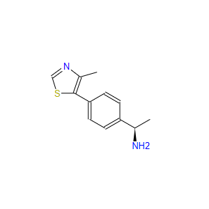 (R)-1-(4-(4-methylthiazol-5-yl)phenyl)ethan-1-amine,(R)-1-(4-(4-methylthiazol-5-yl)phenyl)ethan-1-amine