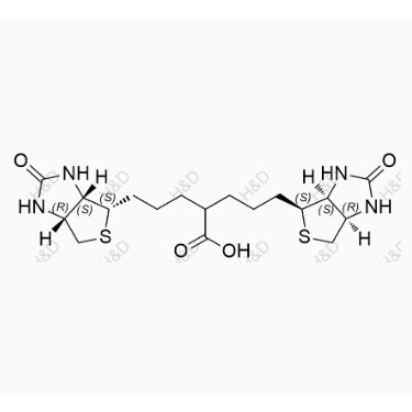 生物素EP雜質(zhì)A,5-((3aS,4S,6aR)-2-oxohexahydro-1H-thieno[3,4-d]imidazol-4-yl)-2-(3-((3aS,4S,6aR)-2-oxohexahydro-1H-thieno[3,4-d]imidazol-4-yl)propyl)pentanoic acid