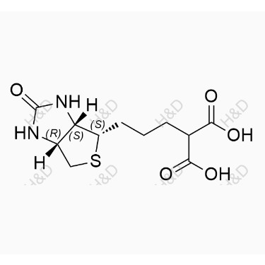 生物素EP雜質(zhì)A,2-(3-((3aS,4S,6aR)-2-oxohexahydro-1H-thieno[3,4-d]imidazol-4-yl)propyl)malonic acid