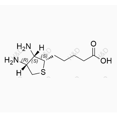 生物素EP雜質(zhì)C,5-((2S,3S,4R)-3,4-diaminotetrahydrothiophen-2-yl)pentanoic acid