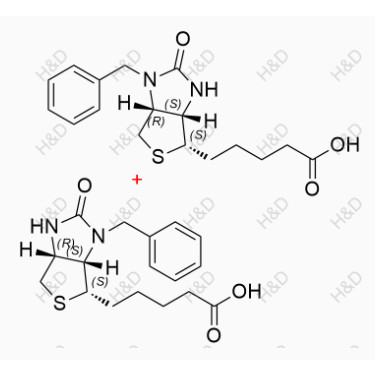 生物素EP雜質(zhì)E,5-((3aS,4S,6aR)-1-benzyl-2-oxohexahydro-1H-thieno[3,4-d]imidazol-4-yl)pentanoic acid compound with 5-((3aS,4S,6aR)-3-benzyl-2-oxohexahydro-1H-thieno[3,4-d]imidazol-4-yl)pentanoic acid