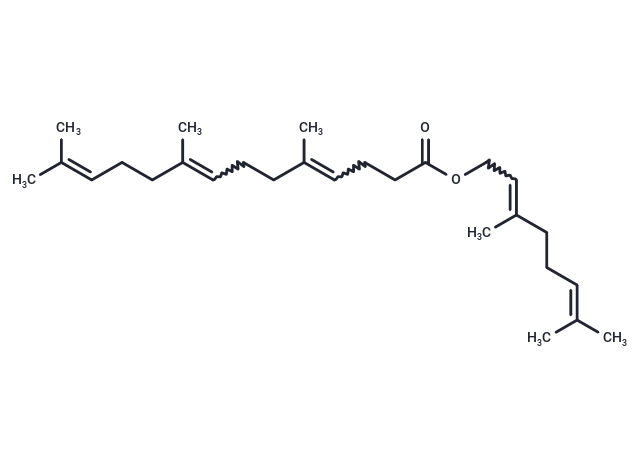 化合物 T7528,3,7-dimethylocta-2,6-dienyl 5,9,13-trimethyltetradeca-4,8,12-enoate