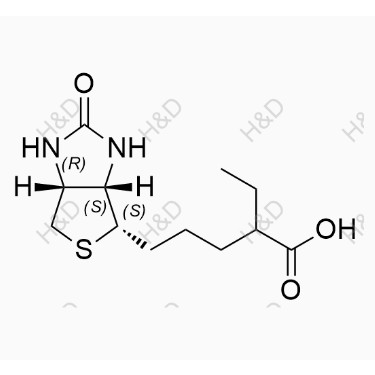 生物素EP雜質H,2-ethyl-5-((3aS,4S,6aR)-2-oxohexahydro-1H-thieno[3,4-d]imidazol-4-yl)pentanoic acid