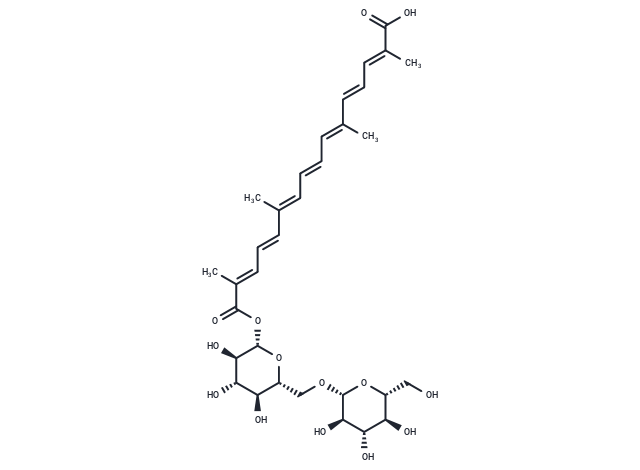 西紅花苷 III,Crocin III