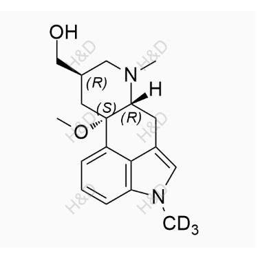 尼麥角林氘代雜質(zhì)-2,((6aR,9R,10aS)-10a-methoxy-4,7-dimethyl-4,6,6a,7,8,9,10,10a-octahydroindolo[4,3-fg]quinolin-9-yl)methanol