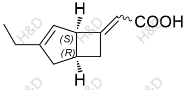 米諾巴林雜質(zhì)25,2-((1R,5S)-3-ethylbicyclo[3.2.0]hept-3-en-6-ylidene)acetic acid