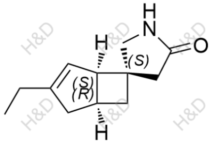 米諾巴林雜質(zhì)31,(1R,3'S,5S)-3-ethylspiro[bicyclo[3.2.0]hept[3]ene-6,3'-pyrrolidin]-5'-one